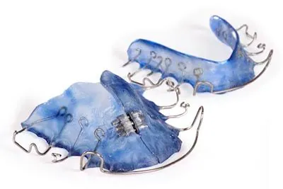 retainers used to help hold teeth in place